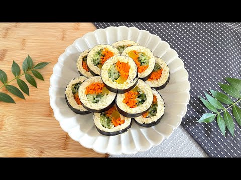 밥대신 양배추와 두부를 넣고 김밥을 싸보세요! 한줄만 먹어도 포만감 가득 살이 저절로 빠져요! No Rice! Cabbage and Tofu Diet Kimbap Recipe!