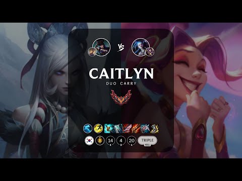 Caitlyn ADC vs Jinx - KR Grandmaster Patch 13.12