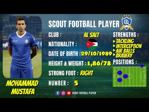 MOHAMMAD MOSTAFA ALI - محمد مصطفى علي 🔵 AL SALT 🔵 CENTRE DEFENDER & MIDFIELDER DEFENSIVE 🔵 2020 HD