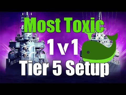 Most Toxic 1v1 Tier 5 Build | World of Warships Legends | 4k
