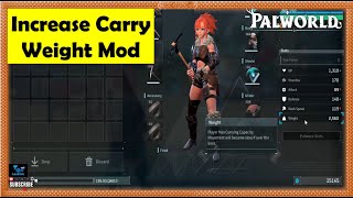Palworld Increase Carry Weight Mod