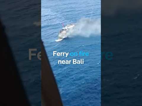 Ferry catches fire near Bali | DW News