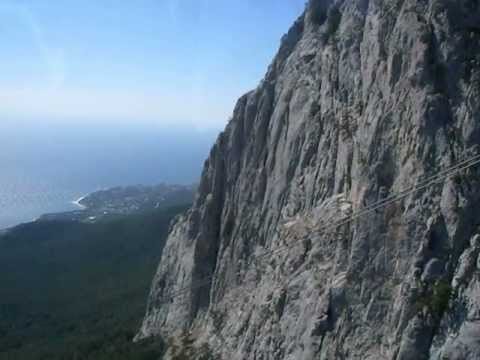 Riding the Telepherique in Yalta