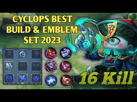 16 KILLS, CYCLOPS BEST BUILD & EMBLEM SET 2023!