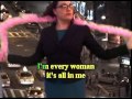 "I'm Every Woman" karaoke video 