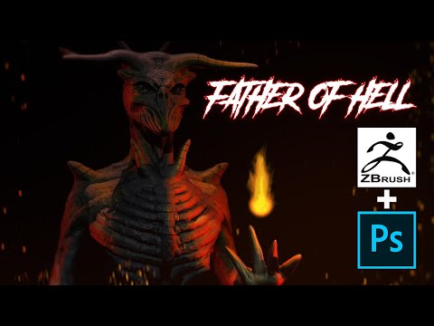 FATHER OF HELL - SPEED SCULPTING (ZBRUSH+PHOTOSHOP)