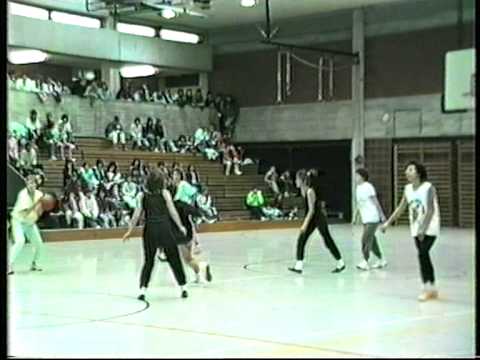 Geschwister-Scholl Realschule Mannheim Vogelstang Mädchen Volleyball ca. 1987-1988.VOB