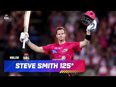 Massive Steve Smith BBL Century! | 125* From 66 | #BBL12
