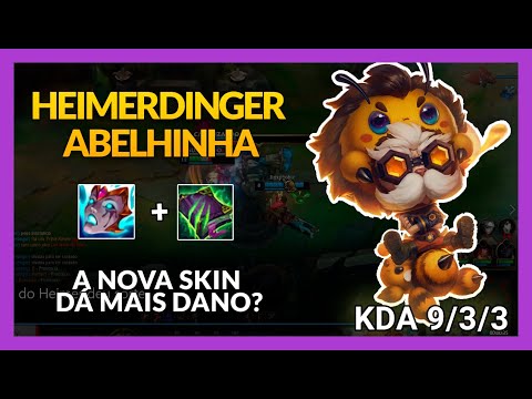🐝🐝 NOVA SKIN DO HEIMER | HEIMERDINGER MID CONTRA AHRI | DARKTANY