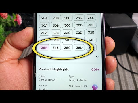 bra size 36 a b c d means in hindi 