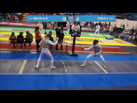 T32. SINIGALIA Martina (ITA) - BRAUN Julia (GER). Foil women.