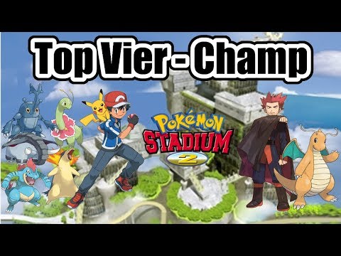 Pokemon Stadium 2 [N64] - Top Vier (Champ) - Ash vs. SIEGFRIED [Elite Four: Lance] R2