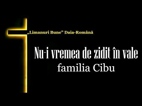 familia Cibu - Nu-i vremea de zidit în vale