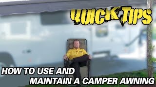How to Use and Maintain a Camper Awning | Pete's RV Service Tips
