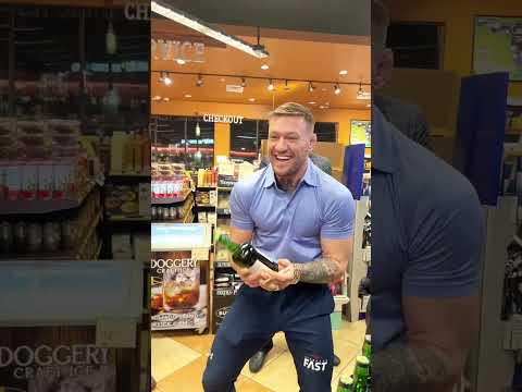 Billy strut into ABC for a bottle of Conor McGregor's Proper Whiskey. Happy St. Patrick’s Day! 🍀 🥃