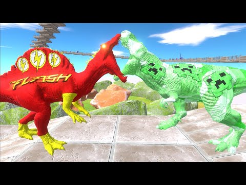 CREEPER T REX SPEED FALL - Animal Revolt Battle Simulator