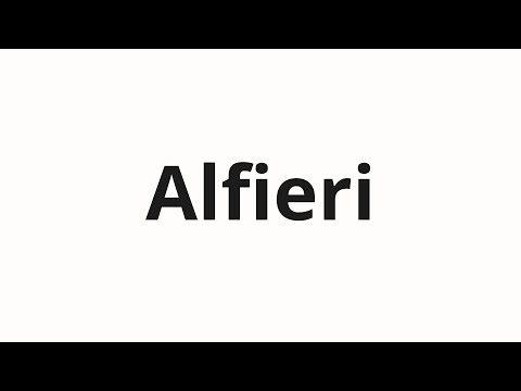 How to pronounce Alfieri