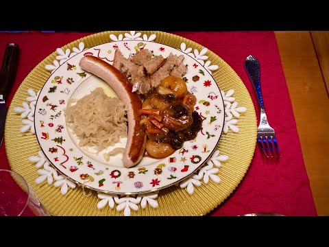 Schlesische Weißwurst mit Lebkuchensauce Pfefferkuchen-Sauce Polnische-Sauce Rezept Weihnachtsessen