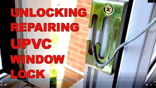 DIY method to open stuck UPVC window lock and how to replace broken mechanism with Nico parts.