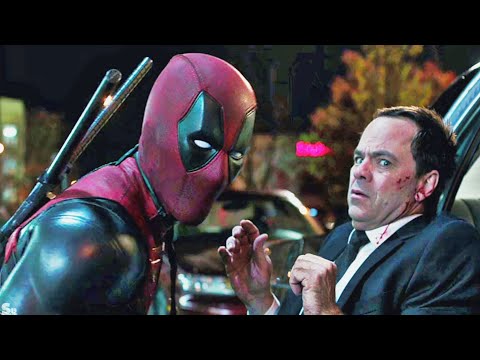 Deadpool Chases Agent Smith - Roadside Scene. | Deadpool (2016)
