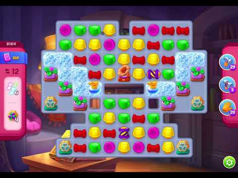 HomeScapes Level 8164 no boosters (16 moves)