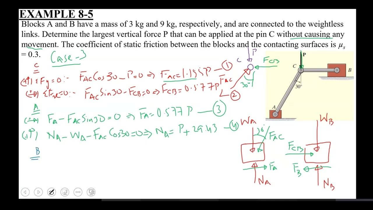 40, Friction  | complete chapter concepts, problems and solutions statics (solve any problem )