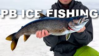 FISH BROKE THE HOOK! Ice Fishing with a Pro Guide! | Smooth River Guiding
