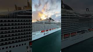 MSC World America in port in Miami #msccruises