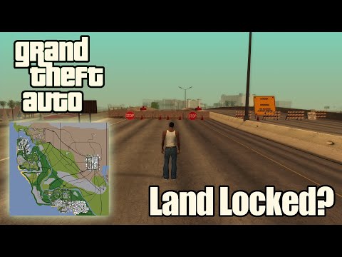 GTA Maps If They Were Partially "Land Locked"