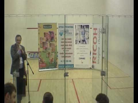 Wręczenie nagród X mistrzostw Warszawy squasha