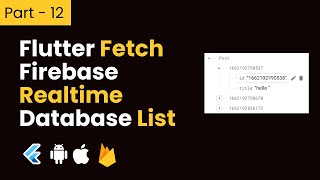 Part- 12 Flutter fetch Data From Firebase Realtime Database List || CRUD Operation