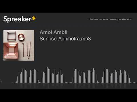 Sunrise Agnihotra Mantra .mp3
