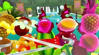 Fruit Ninja 2 on Meta Quest 3, upscaler from QuestGamesOptimizer: Profile Manual, 2352px - 140%