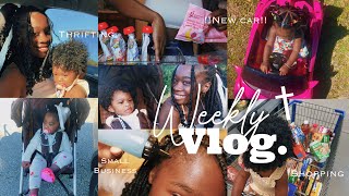 Weekly vlog | GOD I hear you ♡ |Thrifting + HYGIENE Shopping (FREE) | *New* BUSINESS +Babies 1st CAR