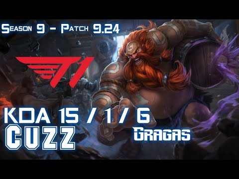 T1 Cuzz GRAGAS vs REK'SAI Jungle - Patch 9.24 KR Ranked