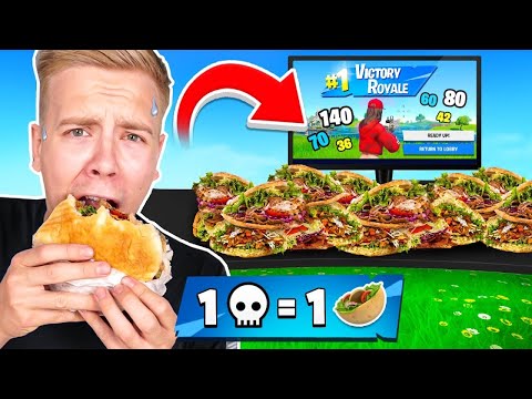 1 KILL = 1 DÖNER CHALLENGE in Fortnite! 😨 ( @DerNico  nimmt meine Ehre)