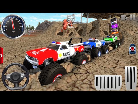 Police Monster Truck Stunt Driver Simulator 3D #4 - Impossible Sport Car Racing - Android Gameplay