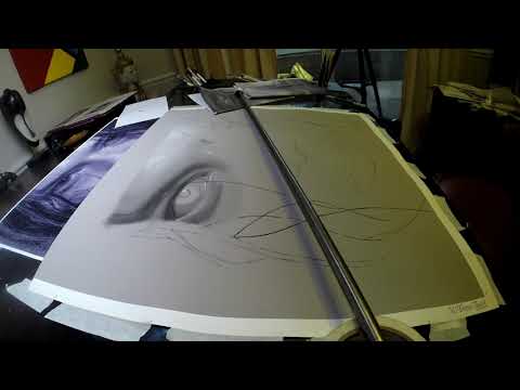 Charcoal portrait - River