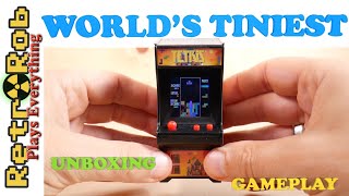 World's Smallest Arcade Machine: TETRIS Unboxed and Gameplay!