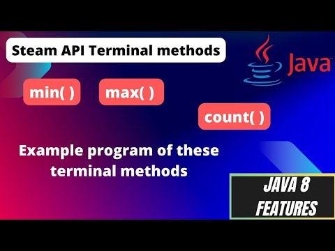 8 11 Min Method In Java 8 Max Method In Java 8 Count Method In Java 8 Java 8 Min Max