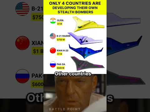 ULRA vs B-21 Raider vs H-20 vs PAK-DA | Top 4 Stealth Bombers 2025 – Cost Comparison #shorts