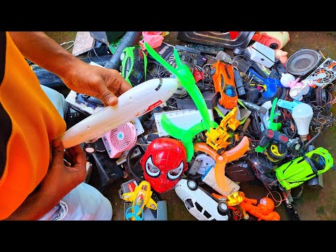 how to make amazing new ideas from scrap / breaking and opening toys / dc motor fan / airplane