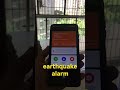 earthquake alarm，before 60 seconds