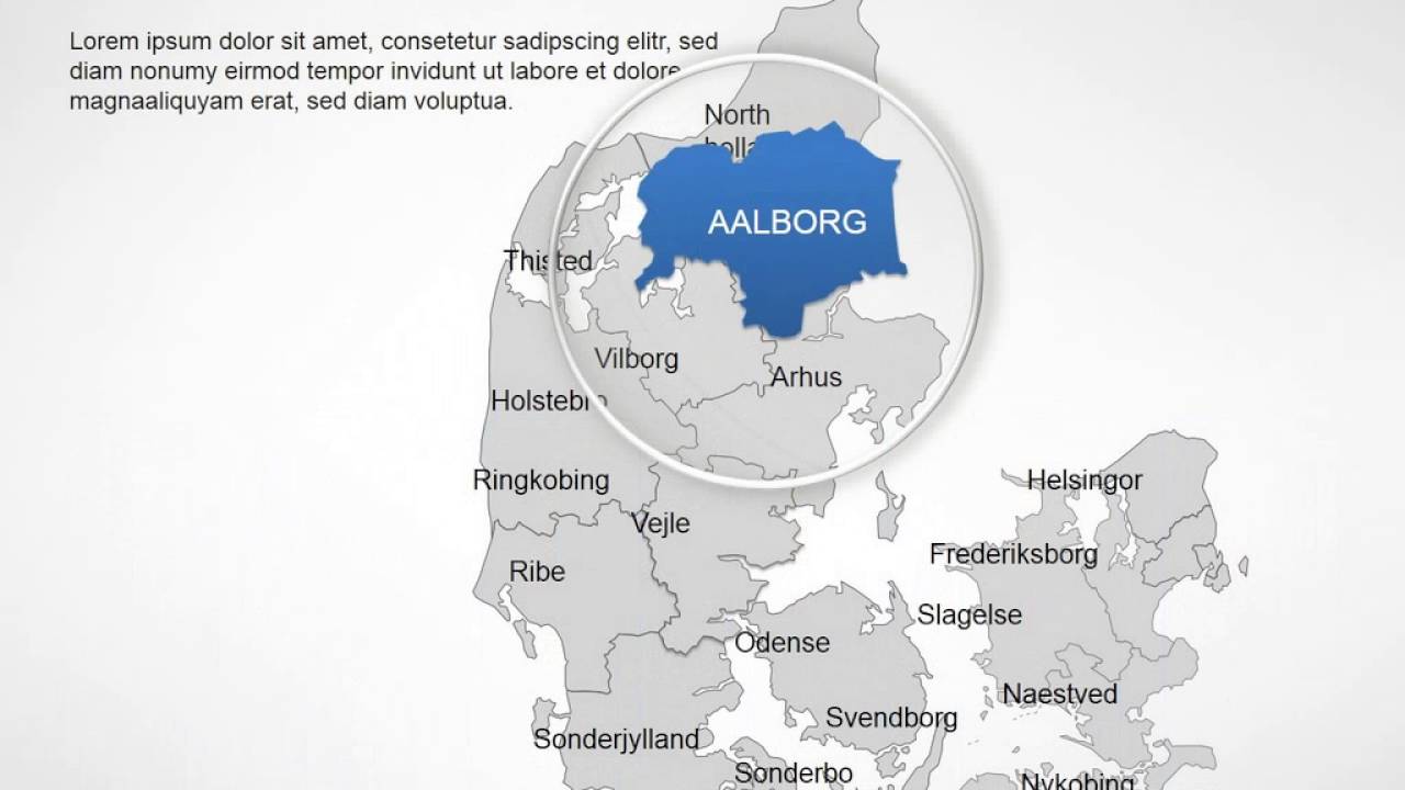 Denmark maps - Editable Denmark PowerPoint maps