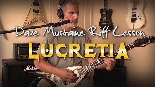 Lucretia Guitar Lesson - Dave Mustaine's Part