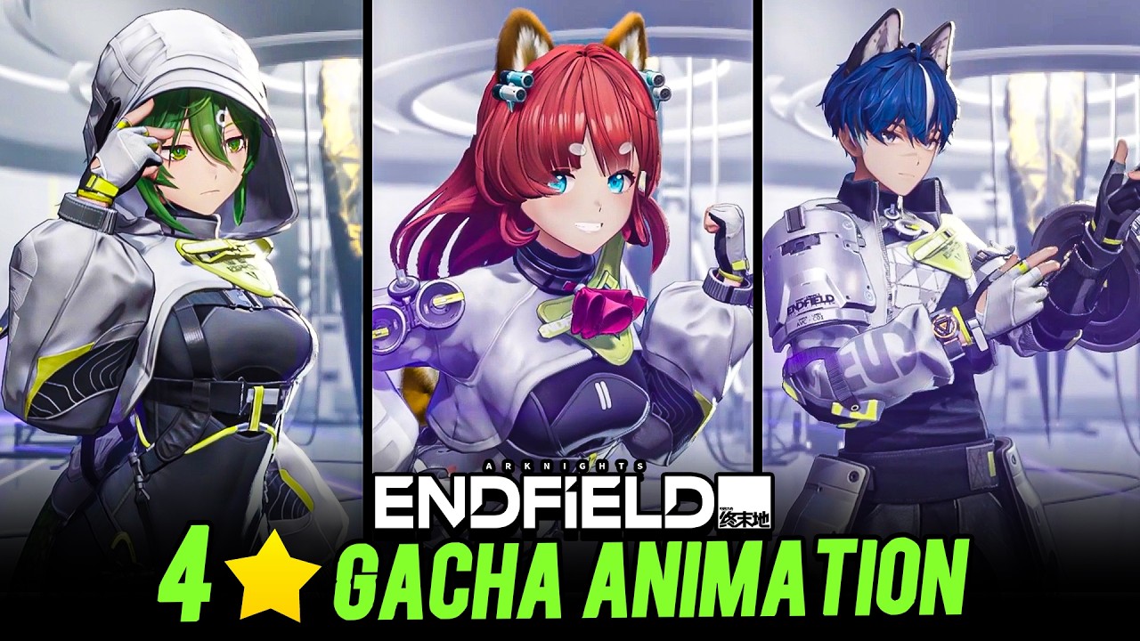 4 Star All Character Gacha Animation | Arknight Endfield
