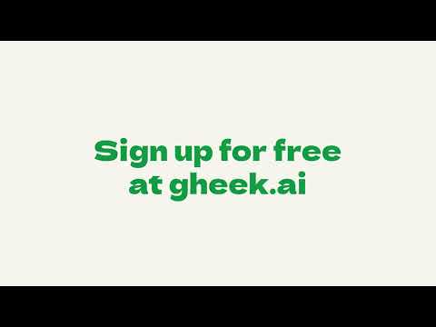 Gheek AI video preview