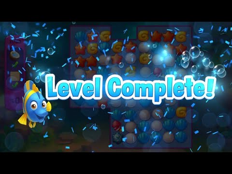 Mobile relaxing game: FishDom Level 11700 *8 mins Gaming...a tough nut🥜 Part 6 Crazy defeated🏆11702
