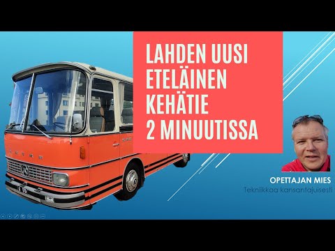 Lahden uusi eteläinen kehätie avattiin 08.12.2020 (vt12)