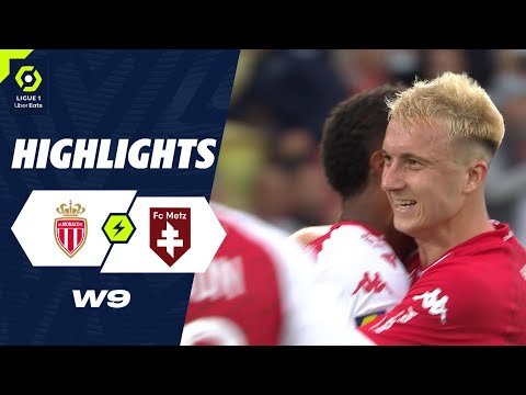 AS MONACO - FC METZ (2 - 1) - Highlights - (ASM - FCM) / 2023-2024